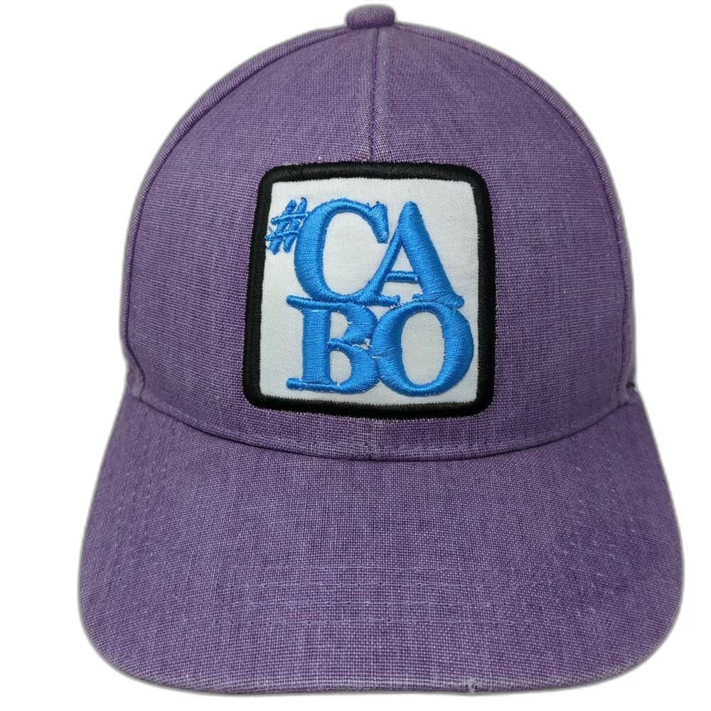 Genesis #CABO Patch Baseball Cap Purple One Size Adjustable Slideback Hat